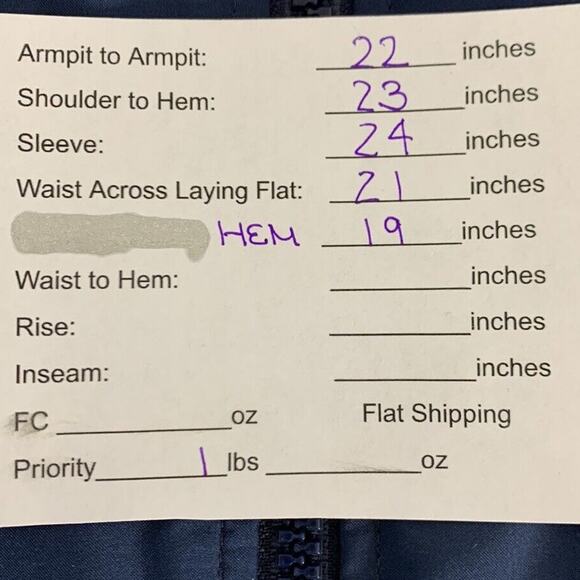 Fall Line Ski Jacket Mens Small Blue Red Waist Length Water Resistant Full Zip - Picture 12 of 12